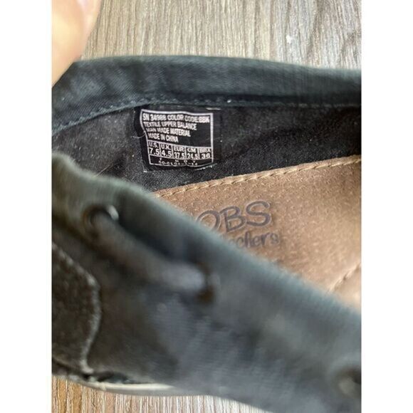 Bobs woman's Black Slip On‎ Flats Size 7.5 - Picture 5 of 7